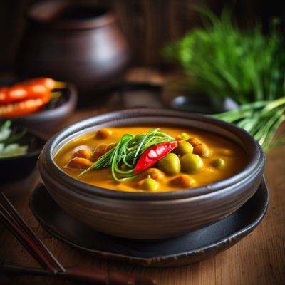 Curry de Légumes et Pois Cassés à la Coréenne