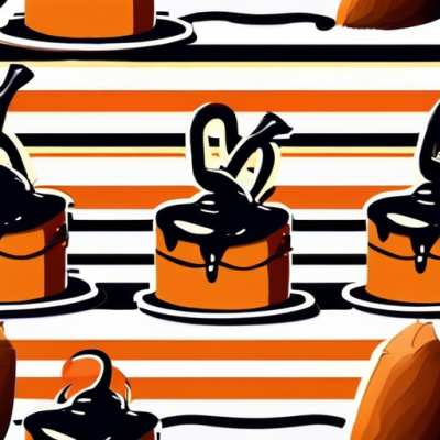 Gâteau Fantôme aux Amandes et Yuzu avec Sauce au Chocolat Matcha