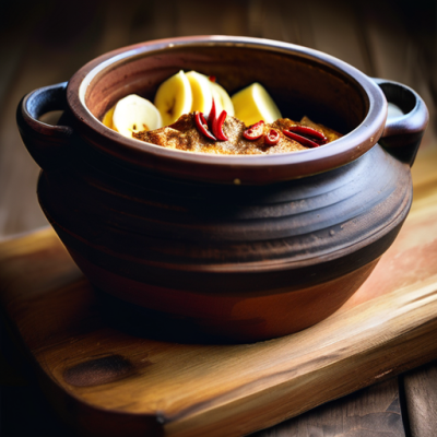 Banana Bread Pudding Piquant à l'Indonésienne