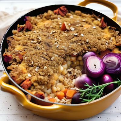 Crumble Nordique aux Légumes Racines