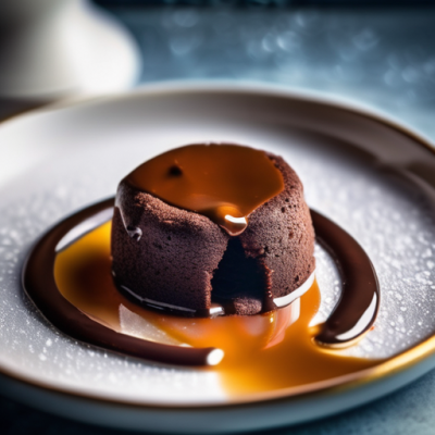 Fondant au Chocolat Cœur Caramel Salé