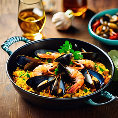 Paella Automnale aux Fruits de Mer