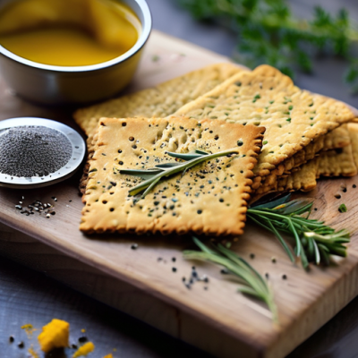 Crackers au Curry et Graines de Pavot