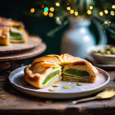Galette des Rois aux Pistaches et Fleur d'Oranger