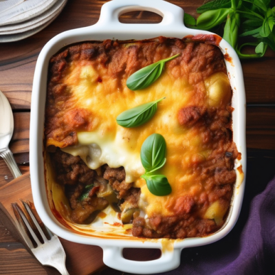 Moussaka Fusion: L'Élégance Méditerranéenne Revisitée