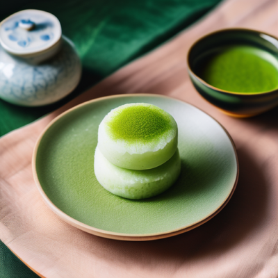 Gâteau de Riz Matcha Croustillant à la Japonaise