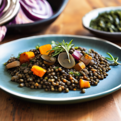 Lentilles aux Légumes d'Automne à la Plancha