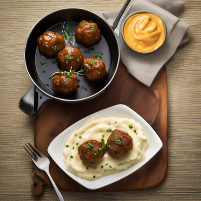 Boulettes de Soja à l'Irlandaise sur Lit de Purée Onctueuse