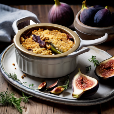 Crumble Salé Méditerranéen au Chèvre et Figues