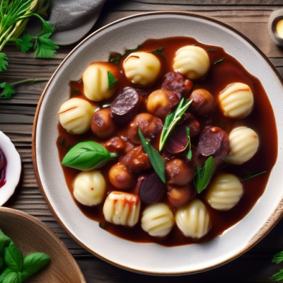 Gnocchis à la Bourguignonne Russe