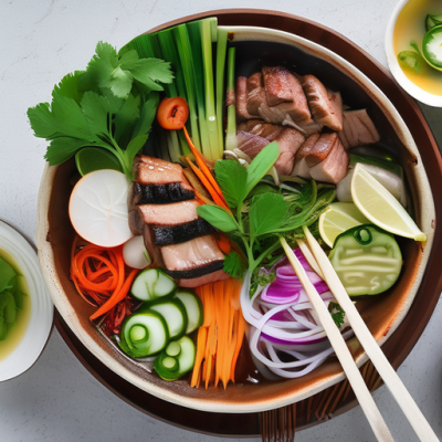 Bo Bun Fusion à la Citronnelle et Cacahuètes Caramélisées