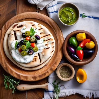 Pain Pita Grec à la Farine de Pois Chiche