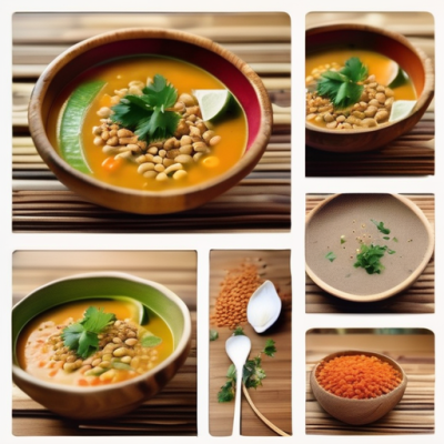 Bol Balinais aux Lentilles Corail et Lait de Coco