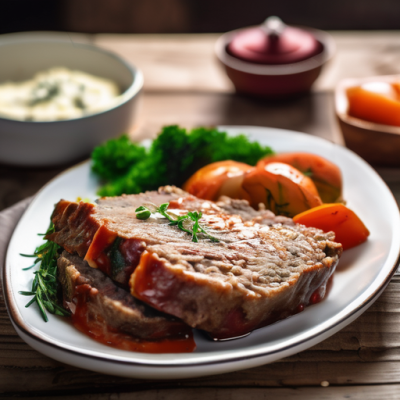 Pain de Viande Polonais aux Herbes Fraîches