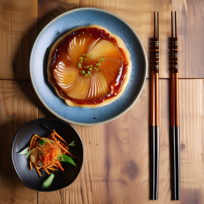Tarte Tatin au Kimchi et Poires Caramélisées