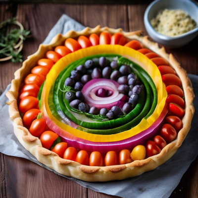 Tarte Soleil du Moyen-Orient aux Légumes d'Été