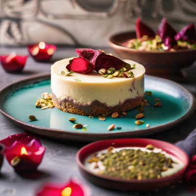 Cheesecake Végan aux Fruits Rouges et Épices Marocaines