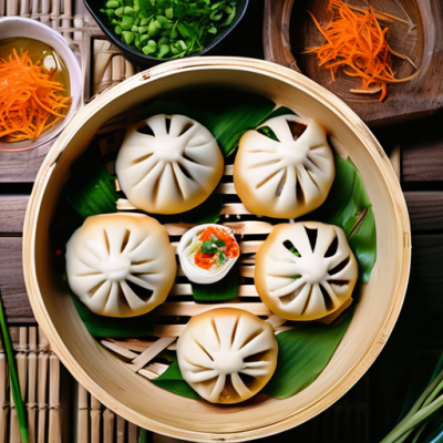 Baozi Arc-en-Ciel - Petits Pains Chinois Farcis à la Vapeur
