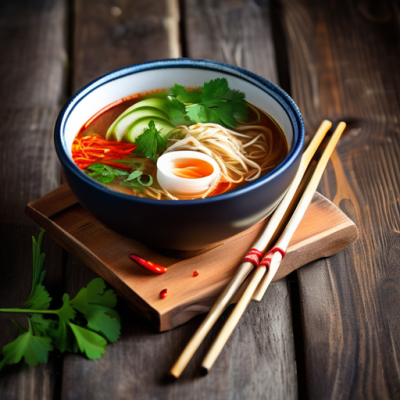 Soupe Phở Fusion au Piment de la Réunion