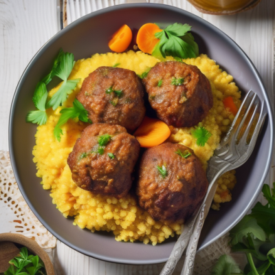 Couscous Royal aux Boulettes de Soja Épicées