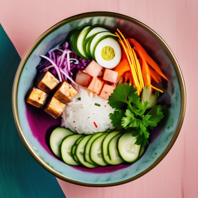 Poke Bowl Vietnamien Fusion 'Saïgon Sunset'