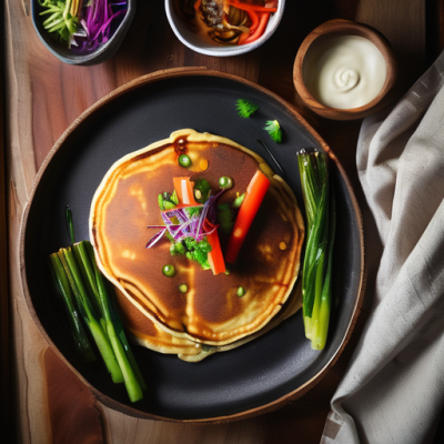 Pajeon Croustillant au Seitan et Légumes de Saison