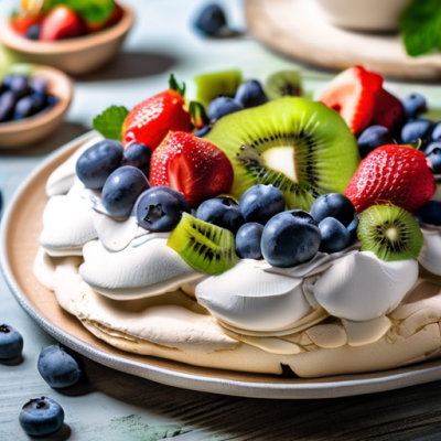 Pavlova Exotique aux Fruits d'Été