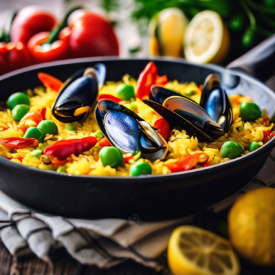 Paella Valenciana aux Fruits de Mer et Safran