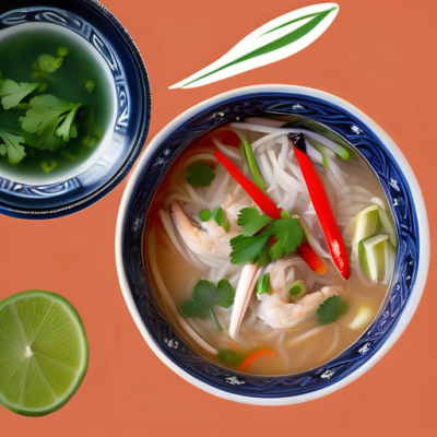 Soupe Thaï-Fusion Aigre-Douce au Poulet et Citronnelle