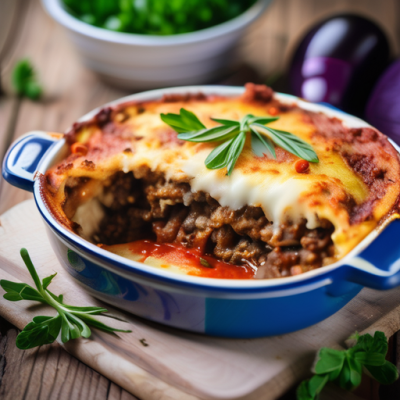 Moussaka Estivale à la Grecque