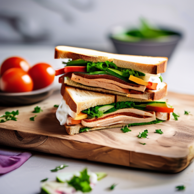 Club-Sandwich Libanais au Poulet Shawarma