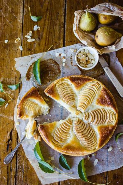 Tarte poire et crème d'amande végane Tarte poire et crème d'amande végane