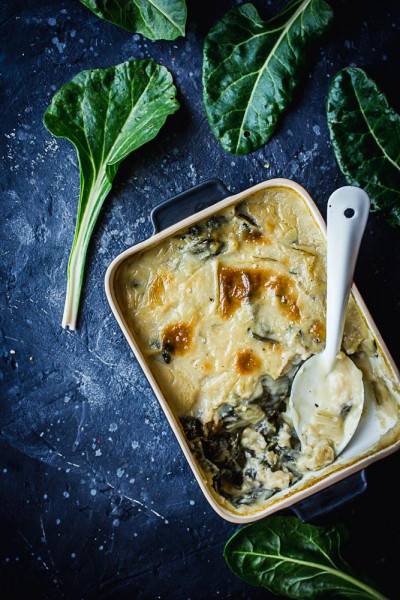 Gratin de blettes à la béchamel végane Gratin de blettes à la béchamel végane
