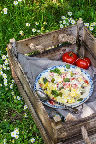 Salade piémontaise et sa véganaise maison Salade piémontaise et sa véganaise maison
