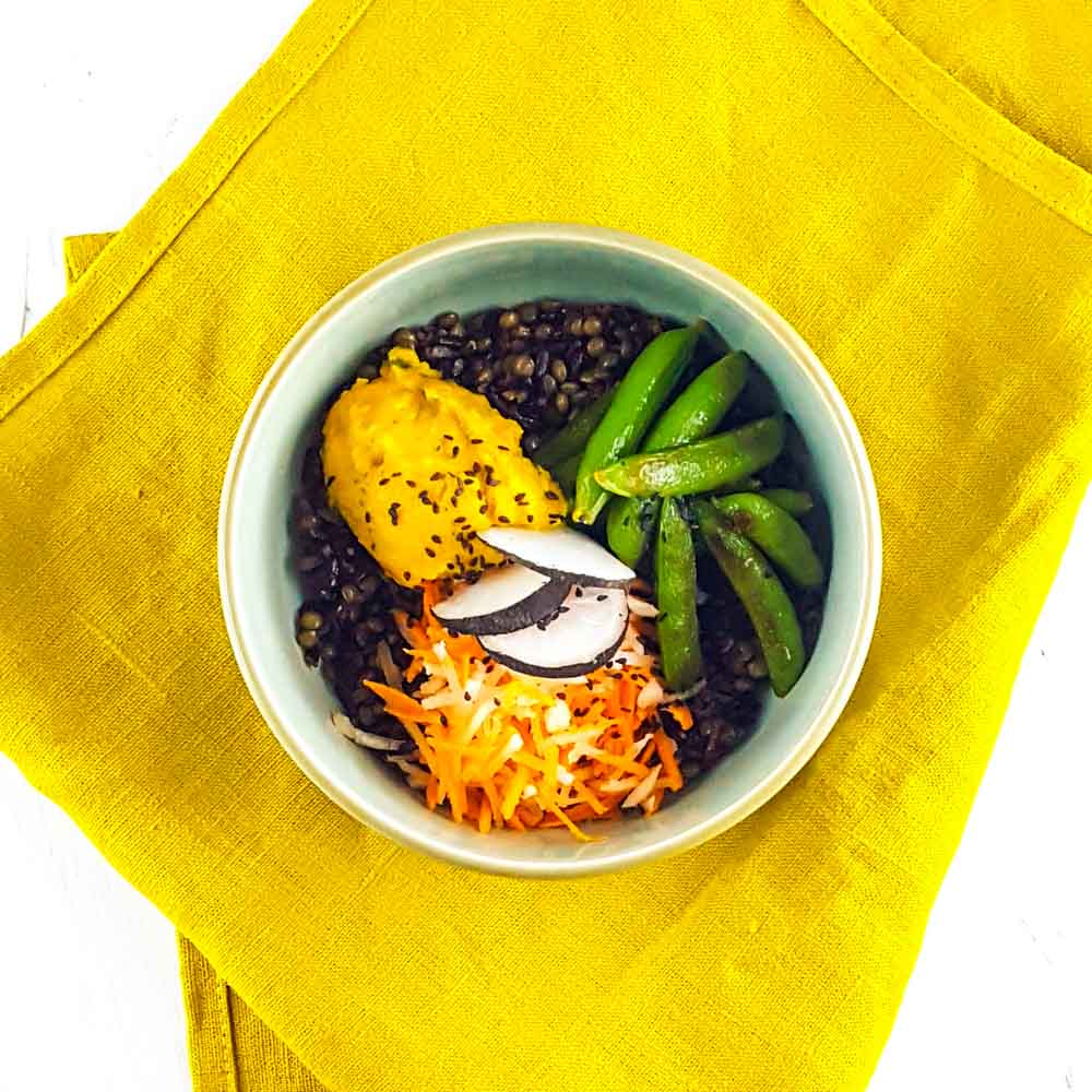 Buddha bowl tonique et croquant curry coco
