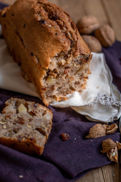 Cake Vegan Aux Pommes Raisins Noix Cannelle