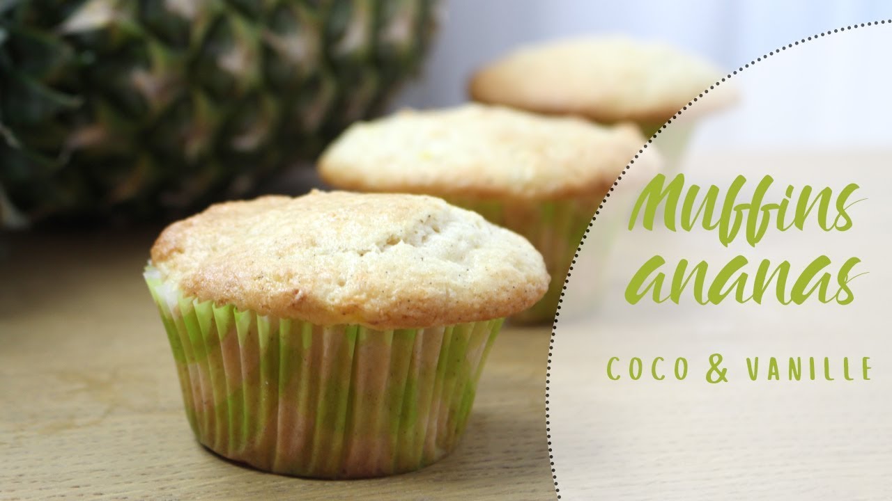 Muffin végan ananas coco et vanille Muffin végan ananas coco et vanille