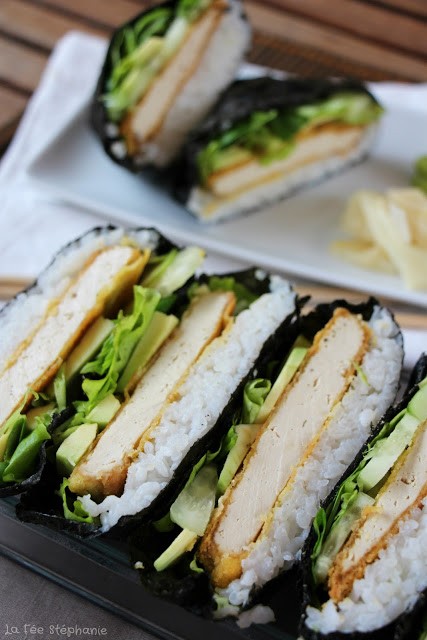 Onigirazu, le sushi sandwich au tofu pané