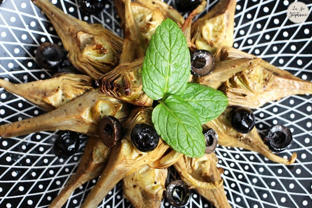 Petits artichauts grillés à l'huile d'olive