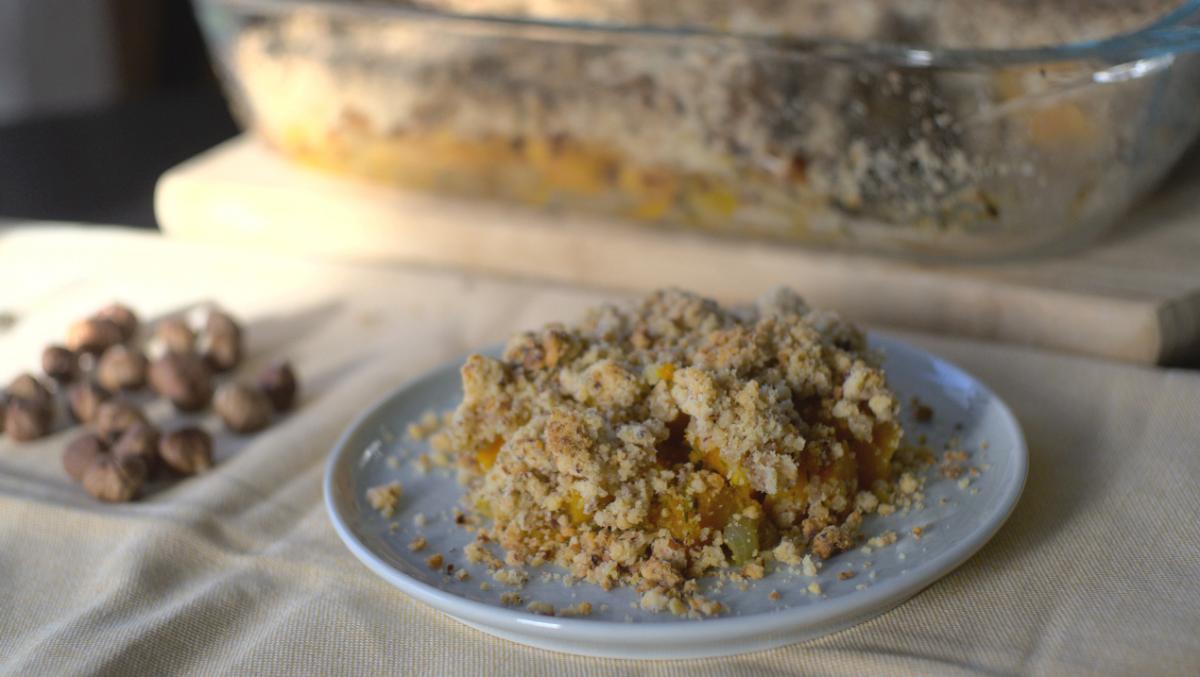 Crumble au potimarron et aux noisettes Crumble au potimarron et aux noisettes