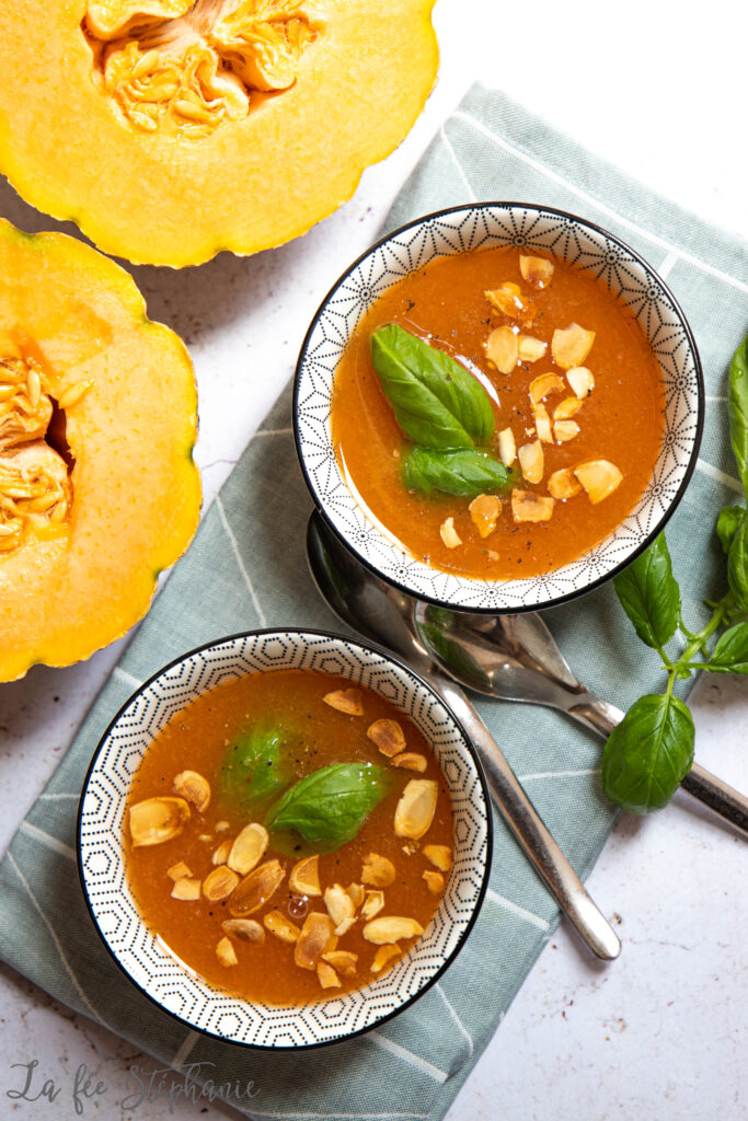 Gaspacho de melon au basilic