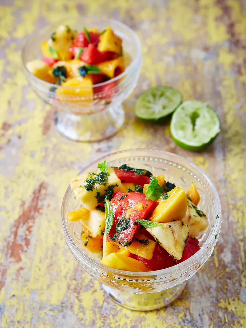 Salade de fruits « mojito »
