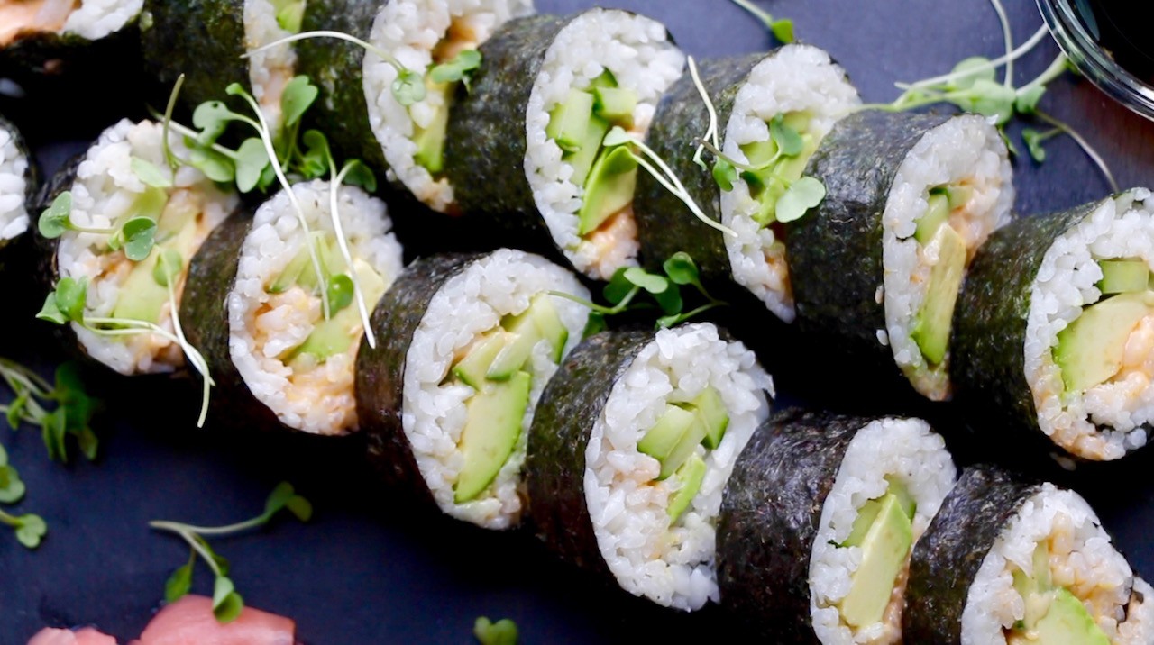 Maki sushi végans