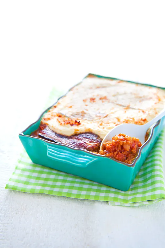 Moussaka au seitan de Marie Laforêt