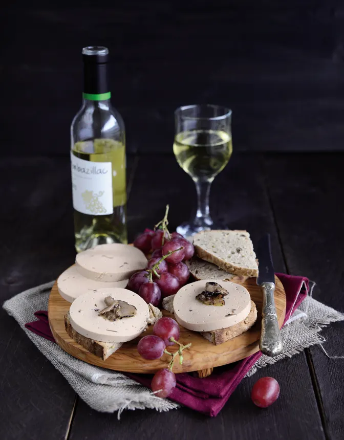 Foie gras végan à la truffe